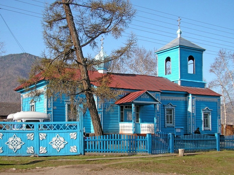 Свято-Троицкий храм в селе Онгудай